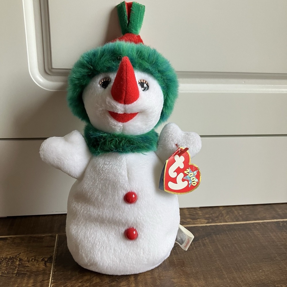 Ty Beanie Babies Snowgirl Snowman Plush Toy 2000 Vintage